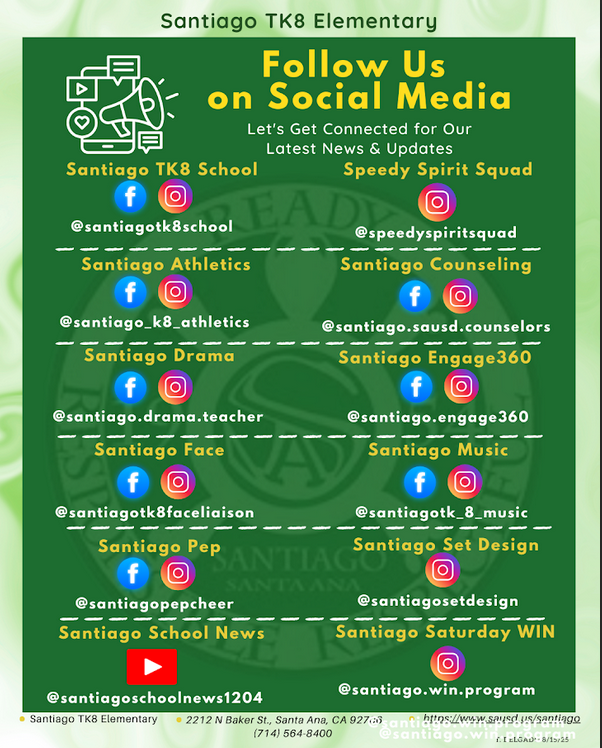 Follow us on Social Media